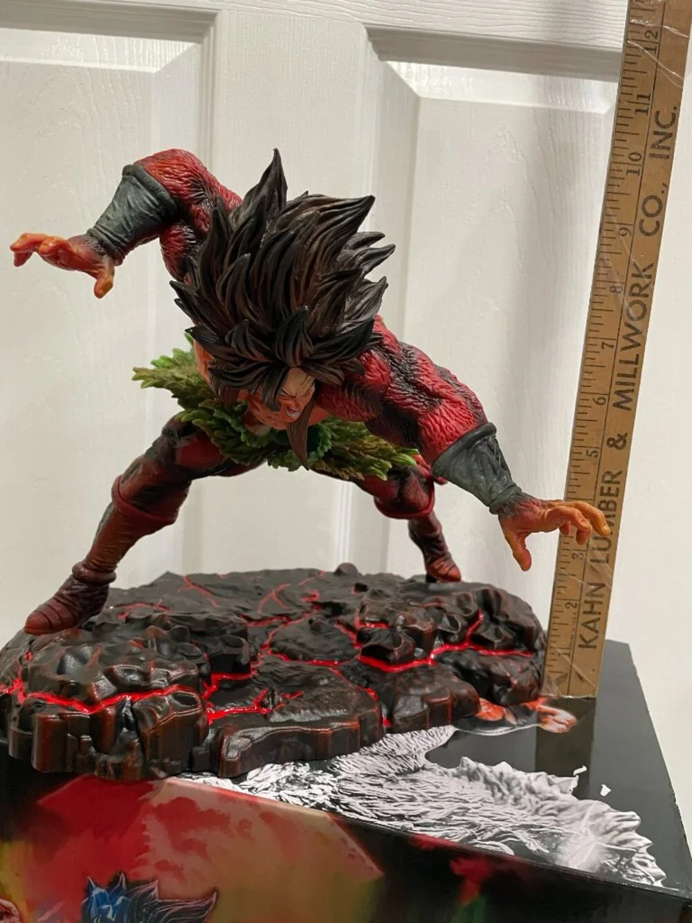 Dragon Ball Broly Statue Base Figure Gift Super Saiyan 4 Collection Toy Anime
